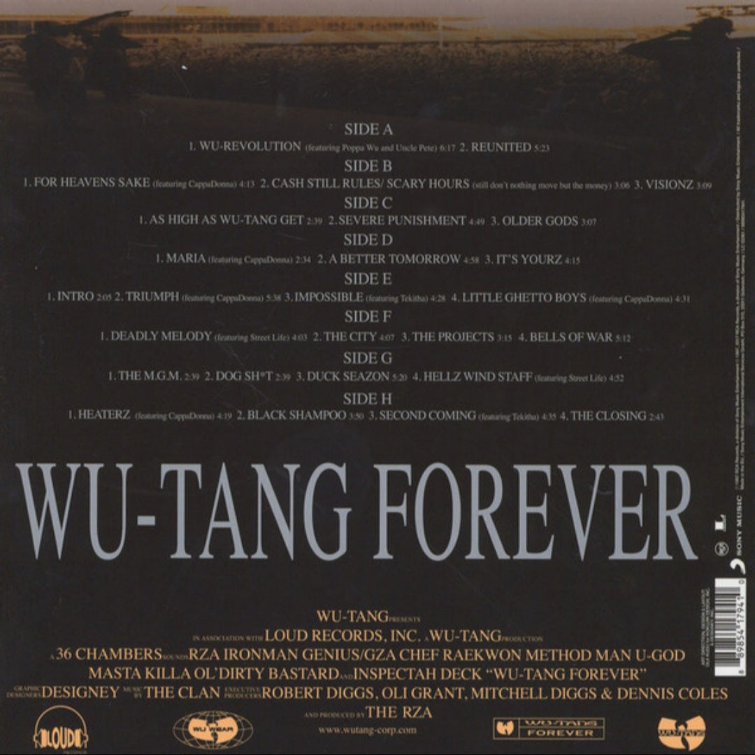 WU TANG CLAN : WU TANG FOREVER 4LP