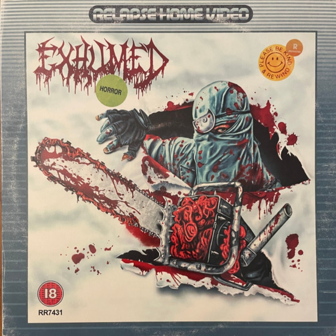 EXHUMED : HORROR LP LTD ELECTRIC BLUE WITH SPLATTER EDITION