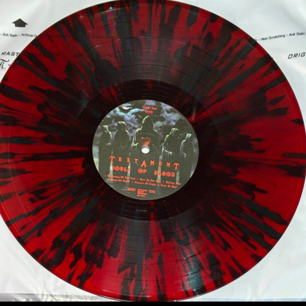 TESTAMENT : SOULS OF BLACK LTD LP 180G RED BLACK SPLATTER VINYL