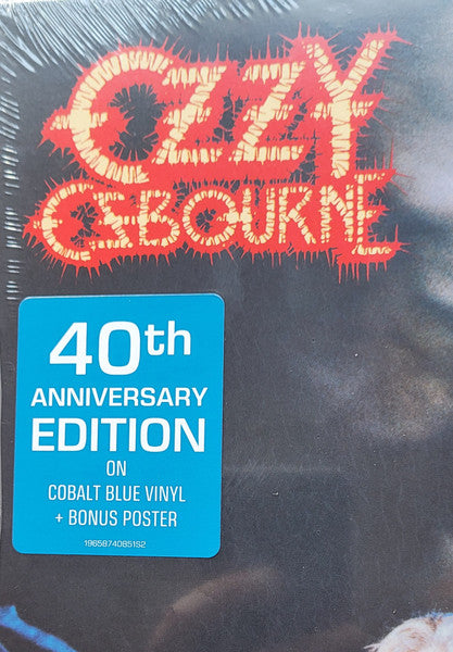 OZZY OSBORNE : BARK AT THE MOON LTD 40TH ANNIVERSARY LP 180G BLUE VINYL INC POSTER