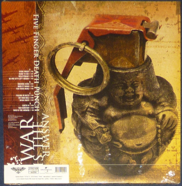 FIVE FINGER DEATH PUNCH : WAR IS THE ANSWER LTD 2LP 180G RED VINYL