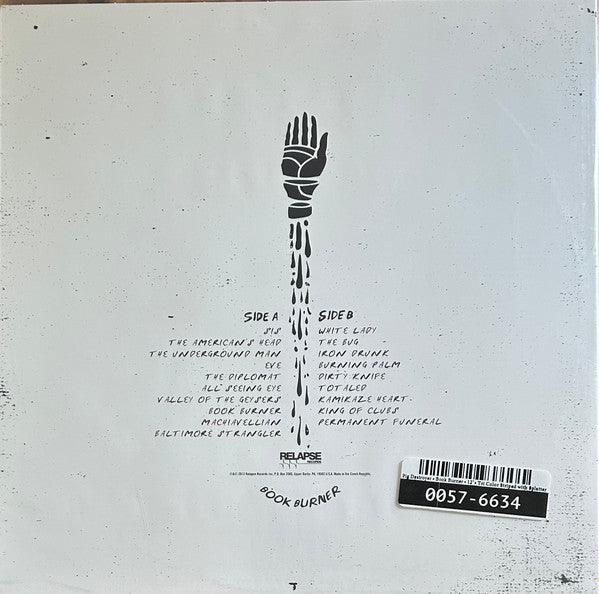 PIG DESTROYER : BOOK BURNER LTD LP 180G BLUE BLACK STRIPE SPLATTER VINYL