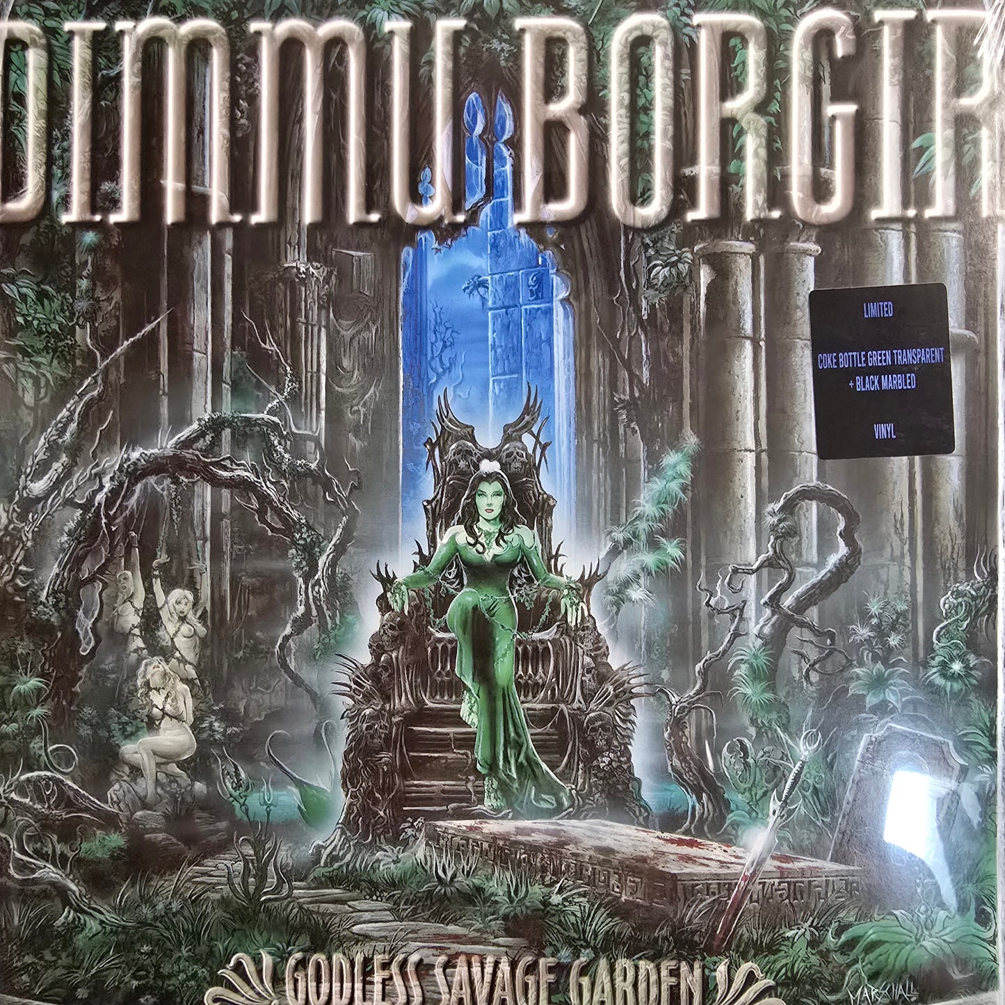 DIMMU BORGIR : GODLESS SAVAGE GARDEN LTD LP 180G GREEN BLACK MARBLED VINYL