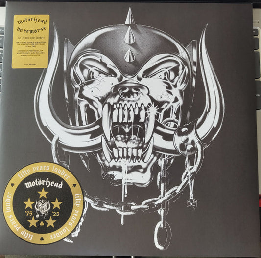 MOTORHEAD : NO REMORSE LTD 2LP 180G RED BLACK SPLATTER VINYL