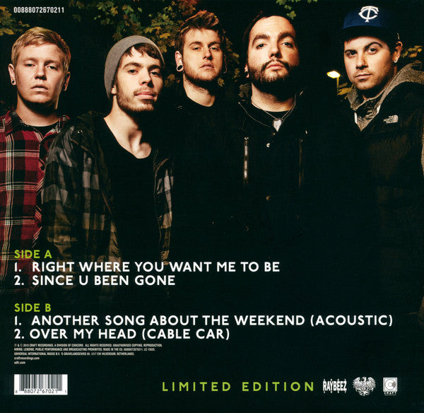 A DAY TO REMEMBER : ATTACK OF THE KILLER B-SIDES LTD 10" EP RSD 15TH ANNIVERSARY  ORANGE VINYL