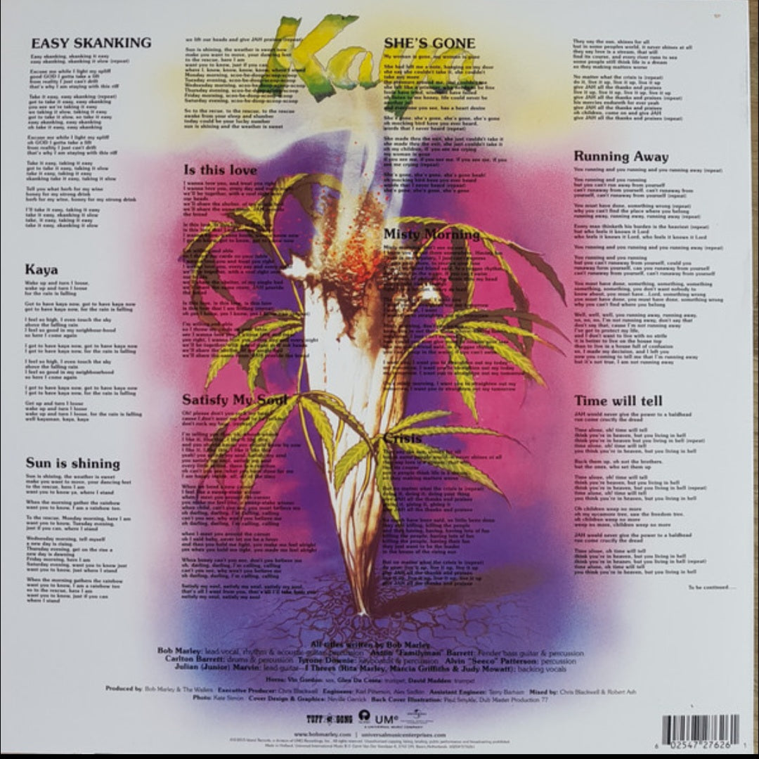 BOB MARLEY & THE WAILERS : KAYA LP 180G