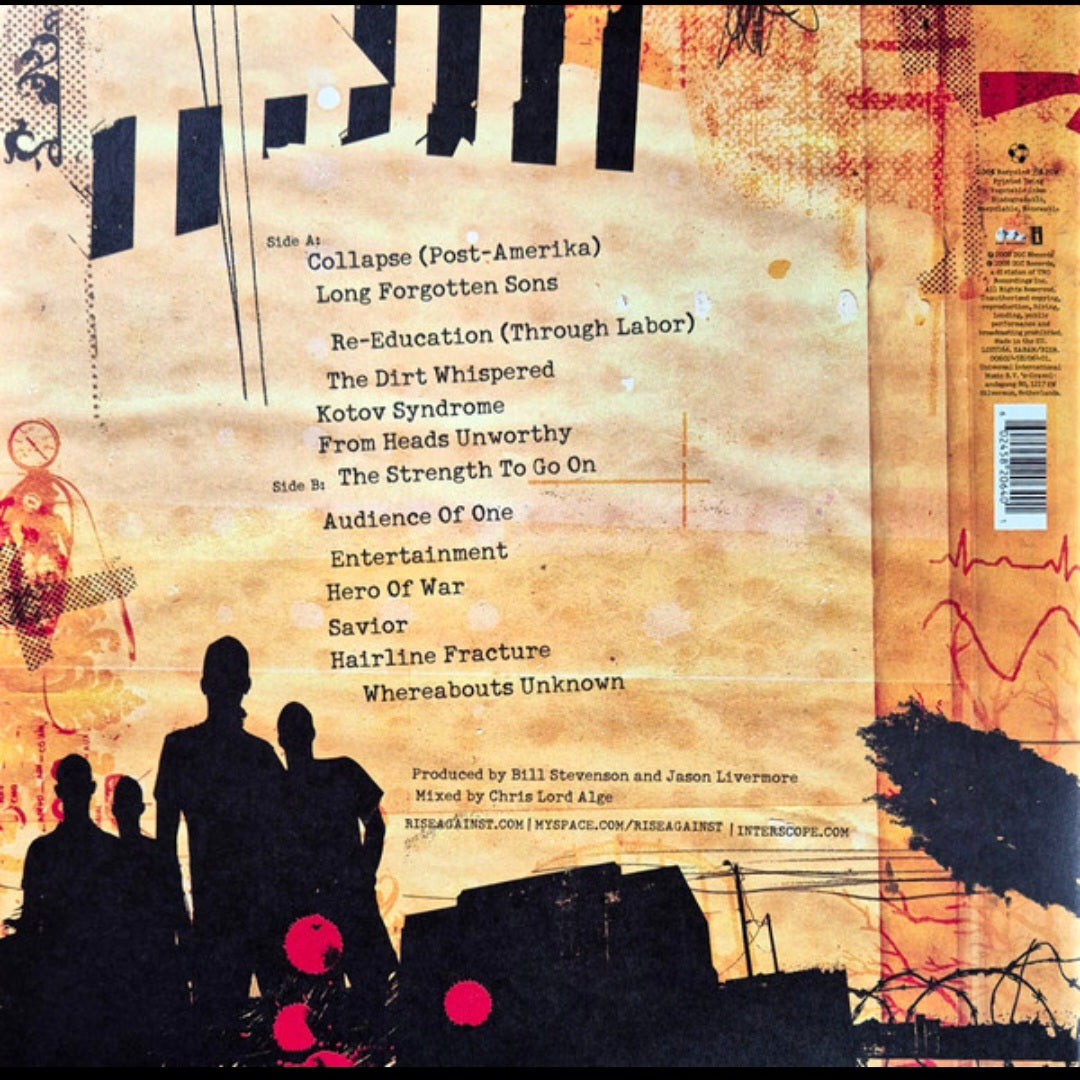 RISE AGAINST : APPEAL TO REASON LP 180G