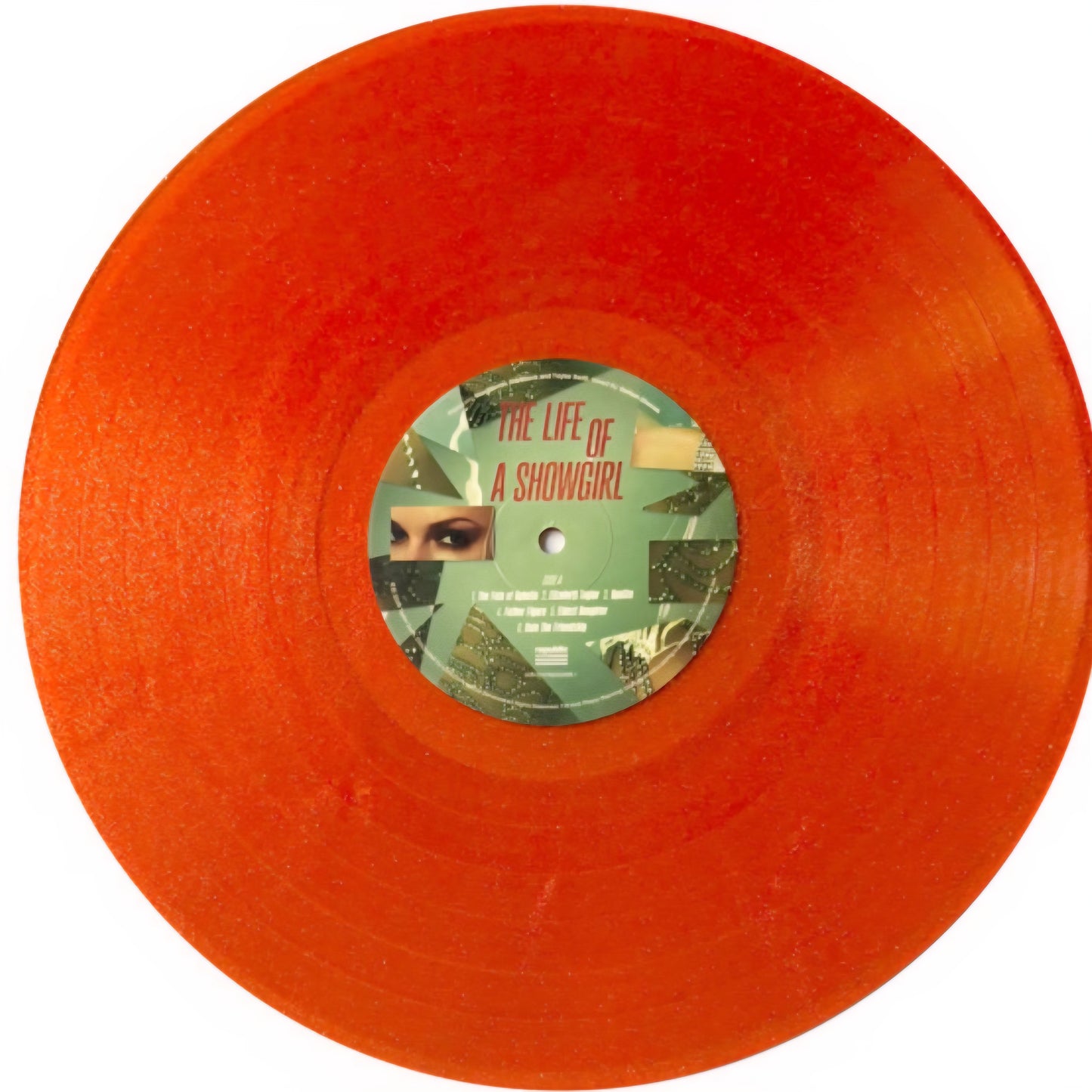 TAYLOR SWIFT : THE LIFE OF A SHOWGIRL LTD LP 180G ORANGE GOLD GLITTER VINYL