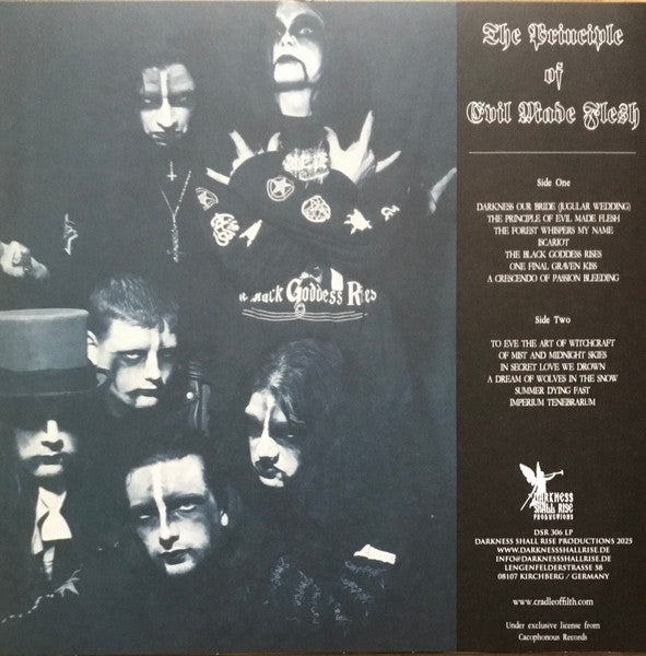 CRADLE OF FILTH : THE PRINCIPLE OF EVIL MADE FLESH LTD LP 180G