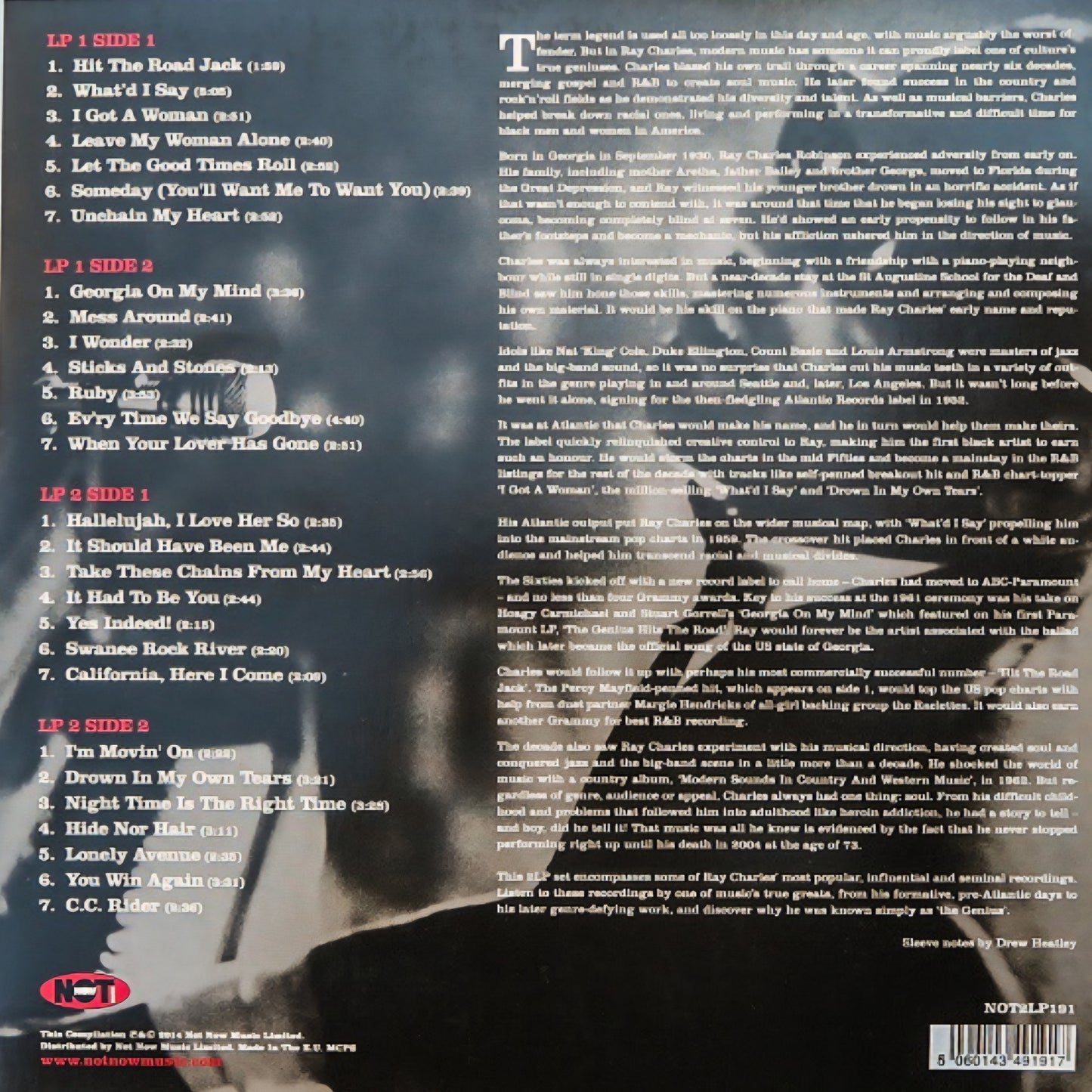 RAY CHARLES : THE ULTIMATE COLLECTION 2LP 180G