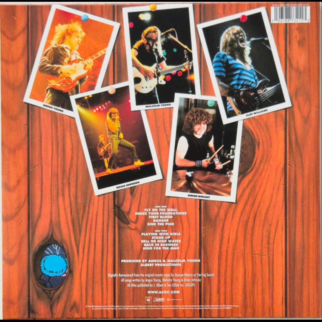 AC/DC : FLY ON THE WALL LTD 50TH ANNIVERSARY LP 180G GOLD VINYL