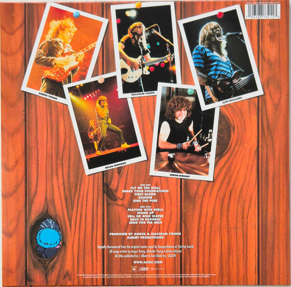 AC/DC : FLY ON THE WALL LTD LP 180G GOLD VINYL