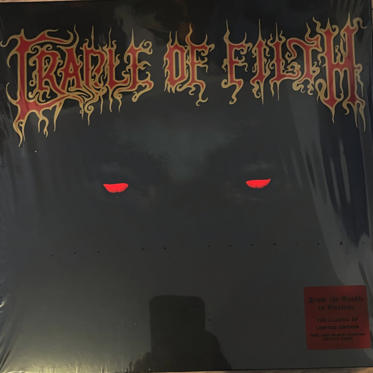 CRADLE OF FILTH : FROM THE CRADLE TO ENSLAVE LTD EP 18OG BLACK RED CORONA VINYL