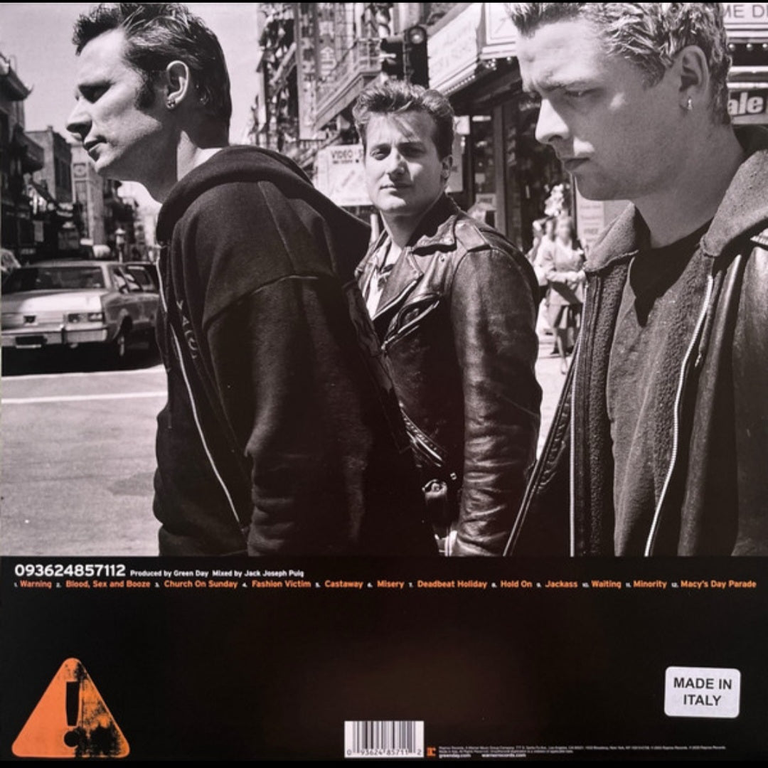 GREEN DAY : WARNING LTD LP 180G NEON ORANGE VINYL
