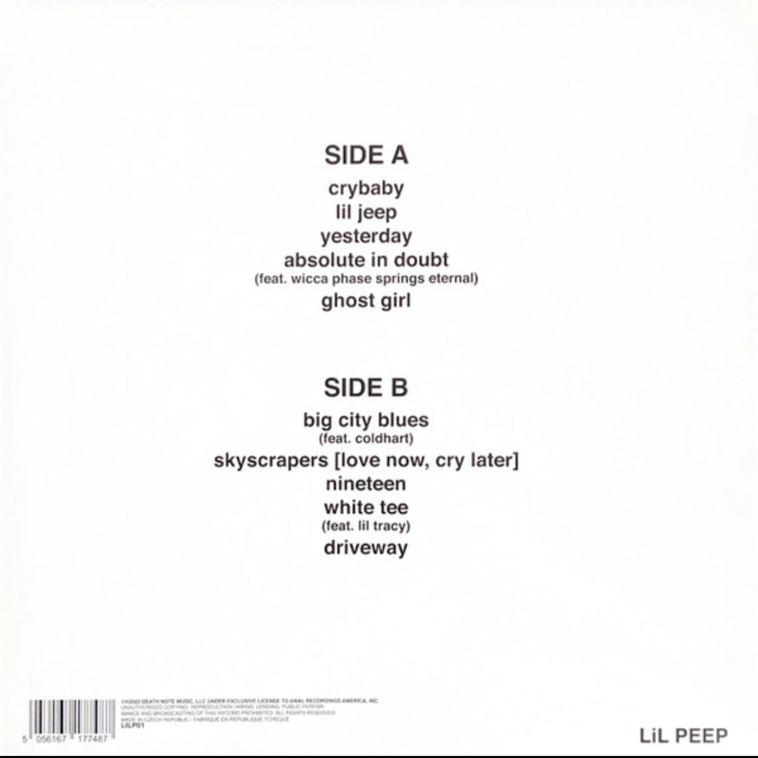 LIL PEEP : CRY BABY LTD EP 180G WHITE VINYL
