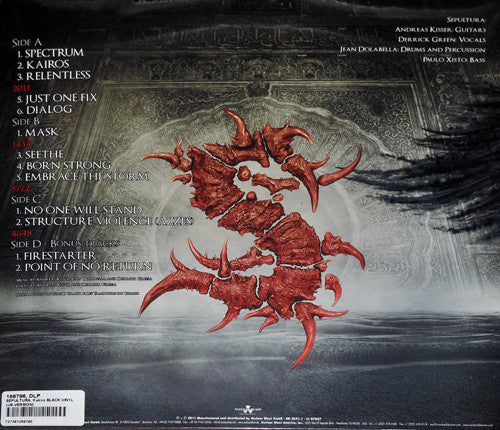 SEPULTURA : KAIROS LTD 2LP 180G RED BLACK MARBLED VINYL