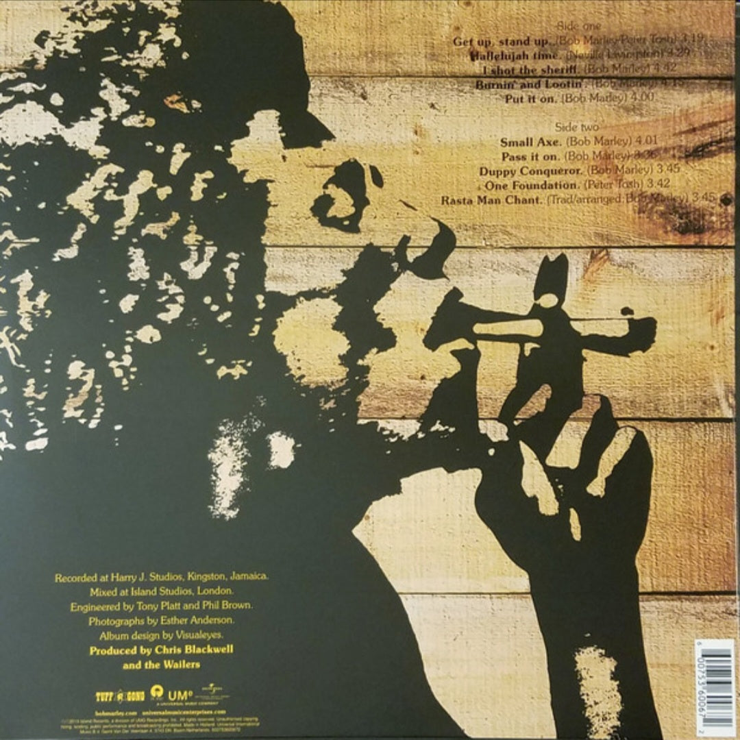 BOB MARLEY & THE WAILERS : BURNIN' LP 180G