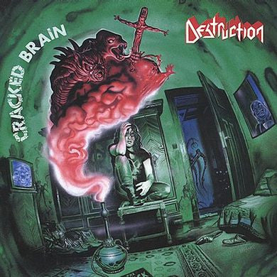 DESTRUCTION : CRACKED BRAIN LTD LP 180G COKE BOTTLE GREEN VINYL