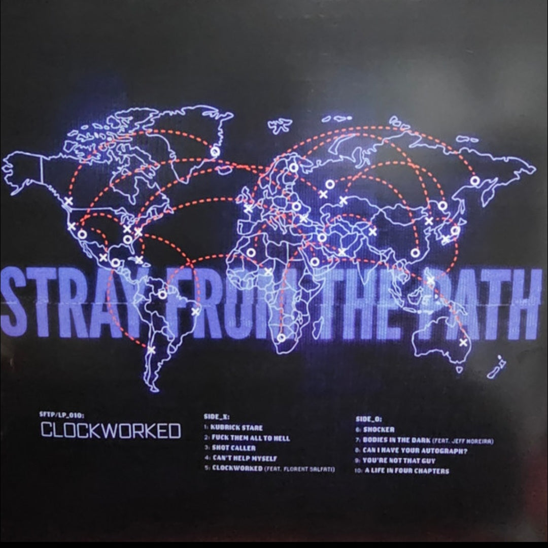 STRAY FROM THE PATH : CLOCKWORKED LTD LP 180G RED BLACK WHITE SPLATTER VINYL