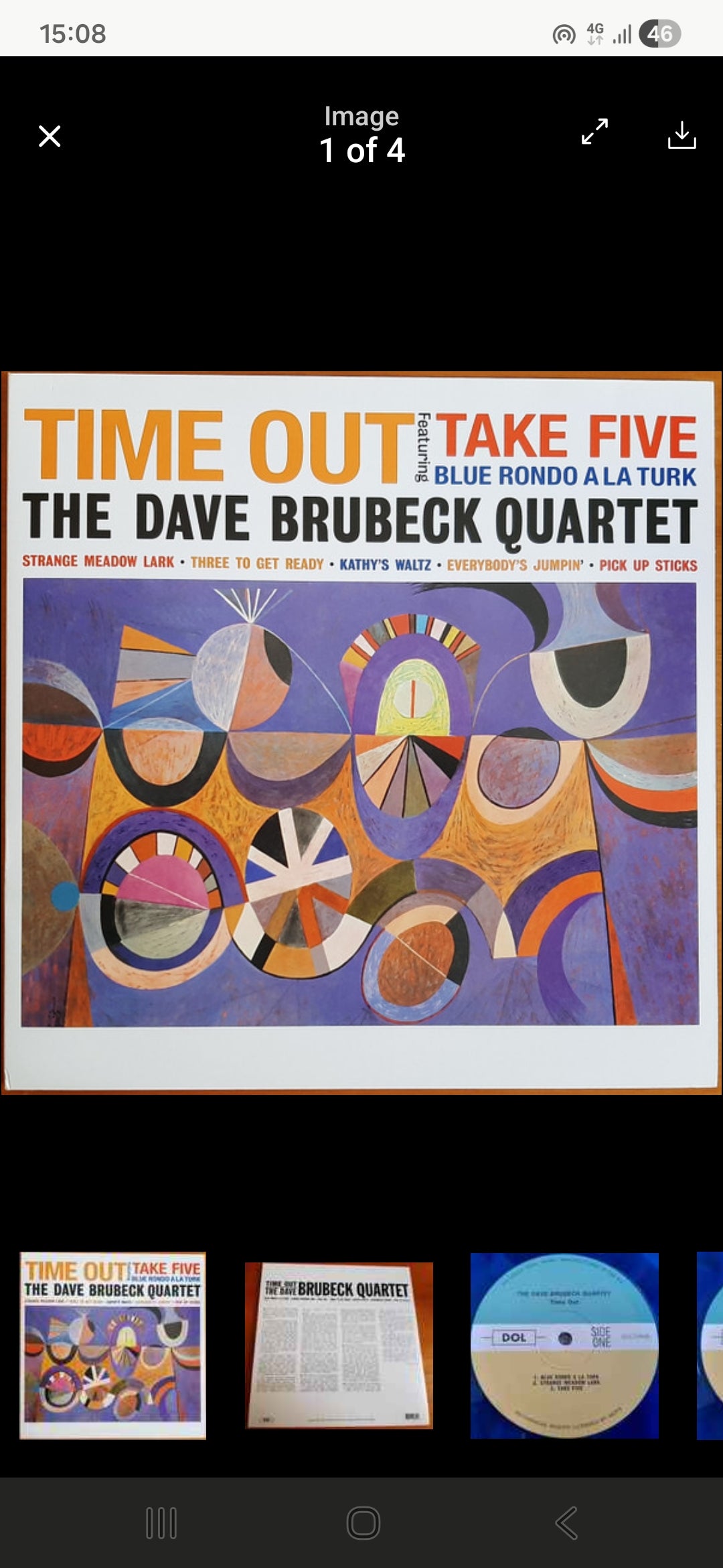 THE DAVE BRUBECK QUARTET : TIME OUT LP