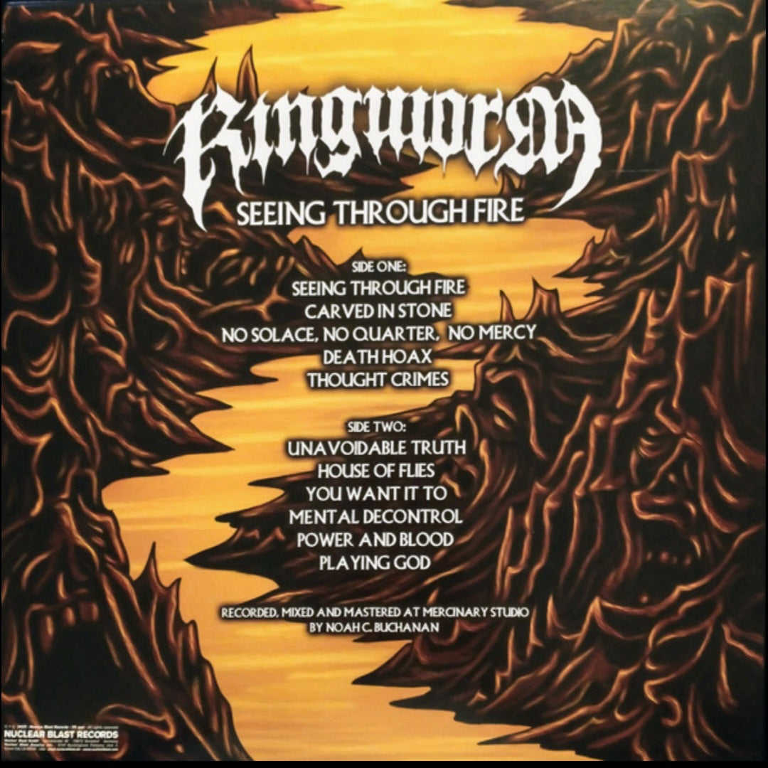 RINGWORM : SEEING THROUGH FIRE LTD LP 180G RED MAGENTA SPLATTER VINYL