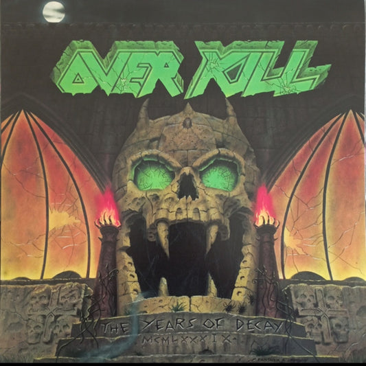 OVERKILL : THE YEARS OF DECAY LTD LP 180G RED MARBLED VINYL