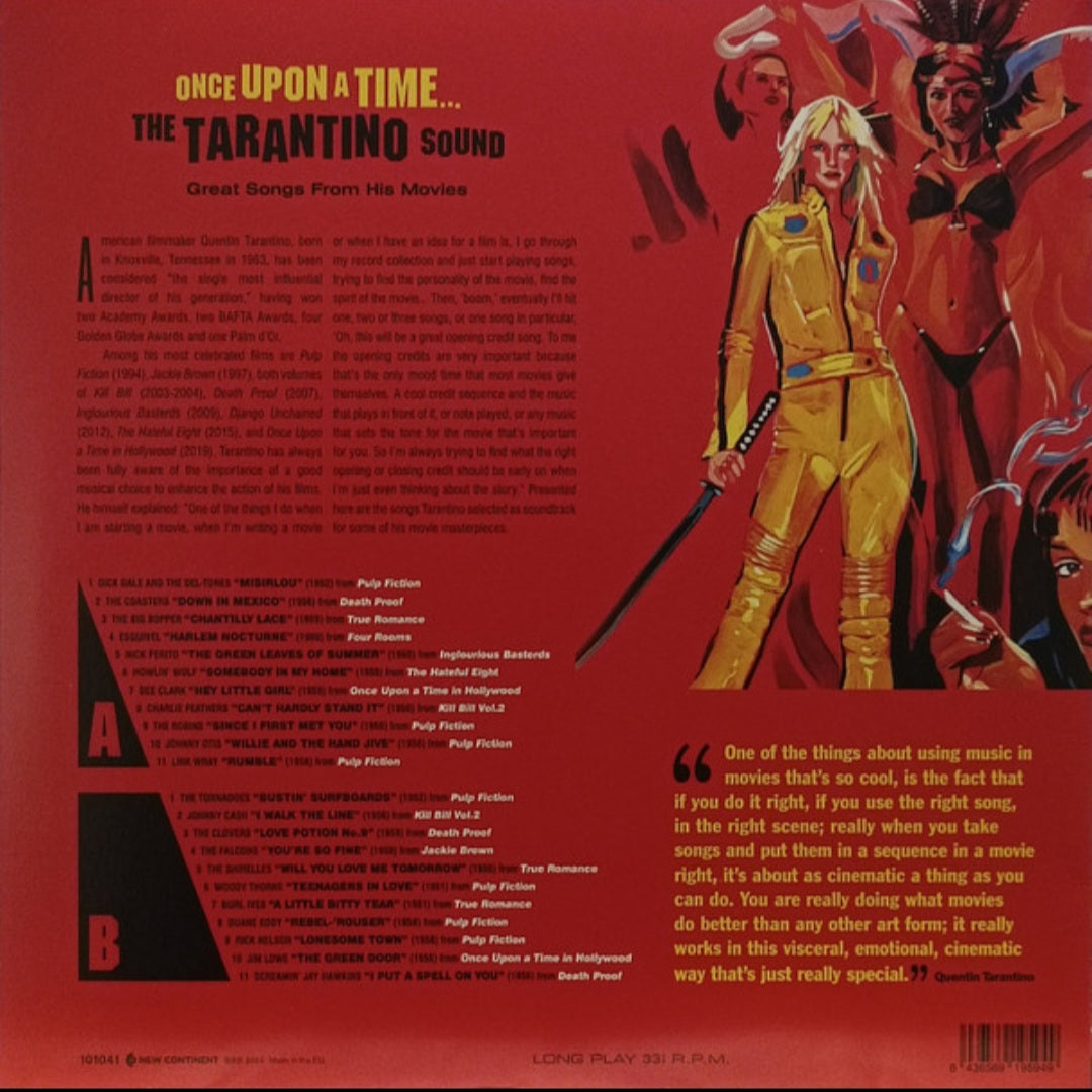 VARIOUS ARTISTS : ONCE UPON A TIME ... THE TARANTINO SOUND LTD LP 180G RED VINYL