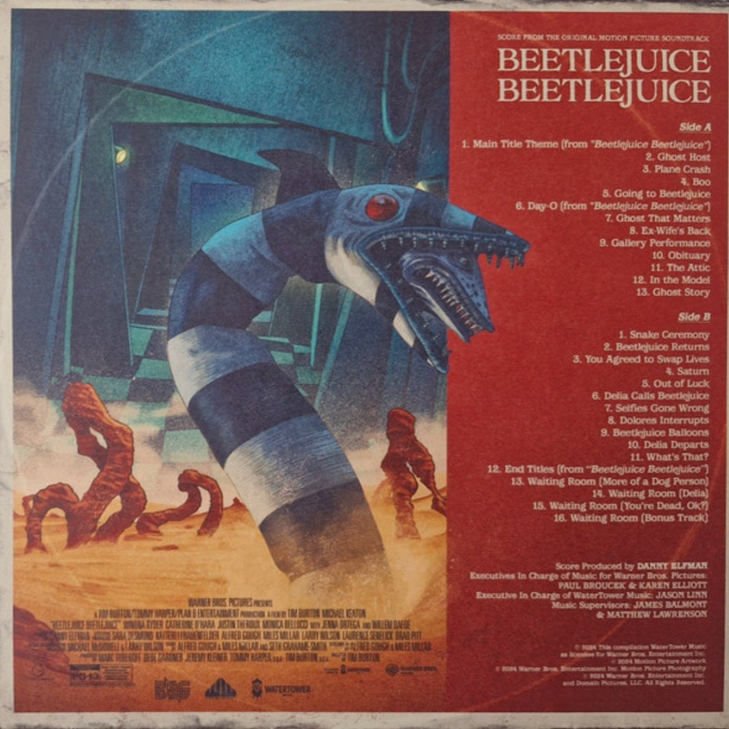 BEETLEJUICE BEETLEJUICE : DANNY ELFMAN ORIGINAL MOTION PICTURE SCORE LP 180G GREEN & BLUE VINYL