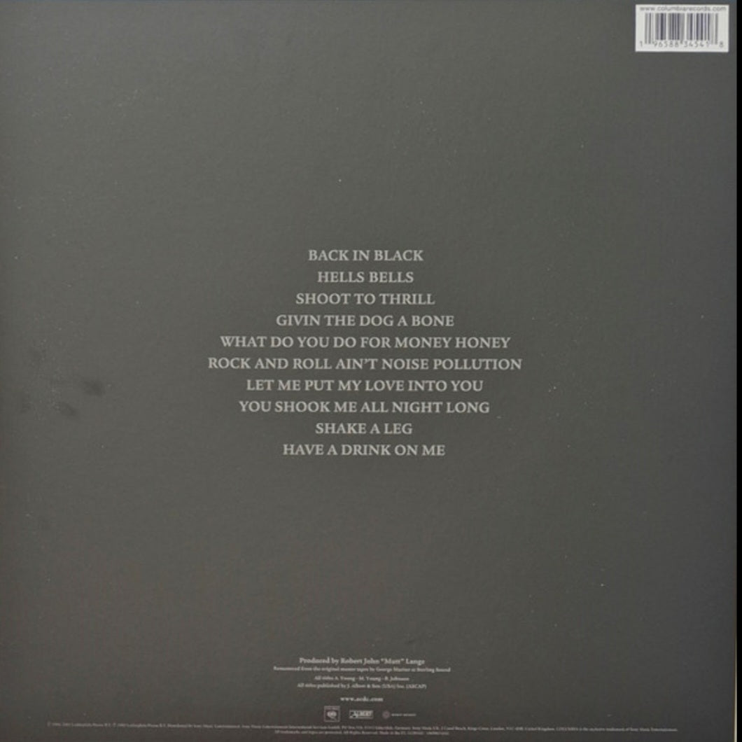 AC/DC : BACK IN BLACK LTD 50TH ANNIVERSARY LP 180G GOLD VINYL