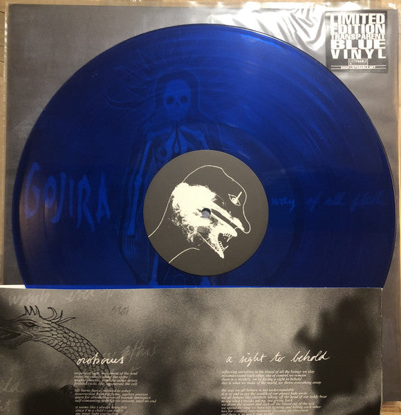 GOJIRA : THE WAY OF ALL FLESH LTD 2LP 180G TRANSPARENT BLUE VINYL