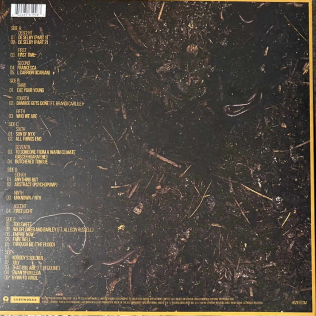 HOZIER : UNREAL UNEARTH UNENDING LTD 3LP 180G WHITE TOOTH VINYL TRIFOLD SLEEVE