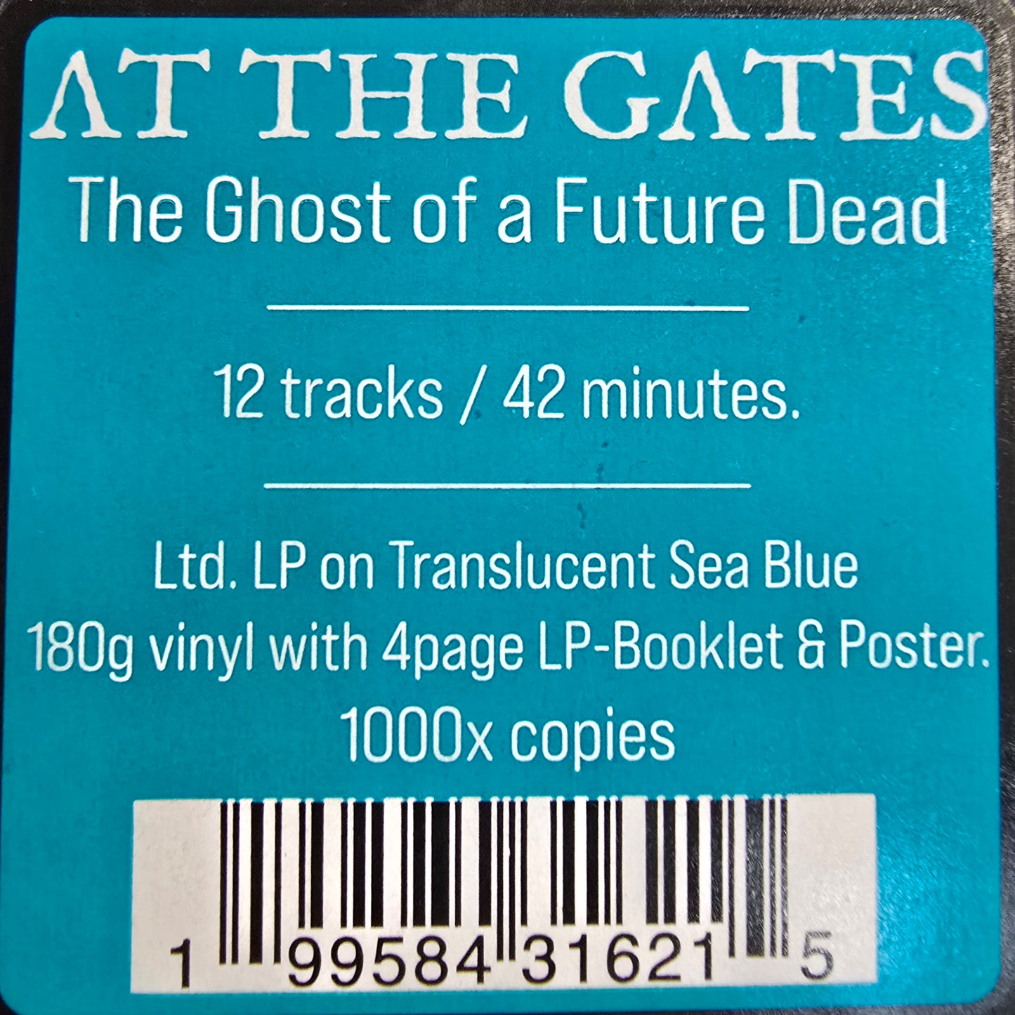 AT THE GATES : THE GHOST OF A FUTURE DEAD LTD LP 180G TRANSLUCENT SEA BLUE VINYL
