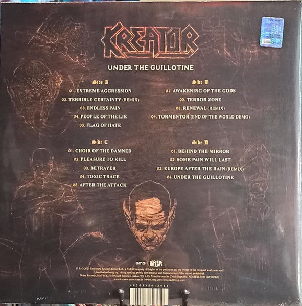 KREATOR : UNDER THE GUILLOTINE - THE NOISE ANTHOLOGY LTD 2LP 180G RED SILVER SPLATTER VINYL