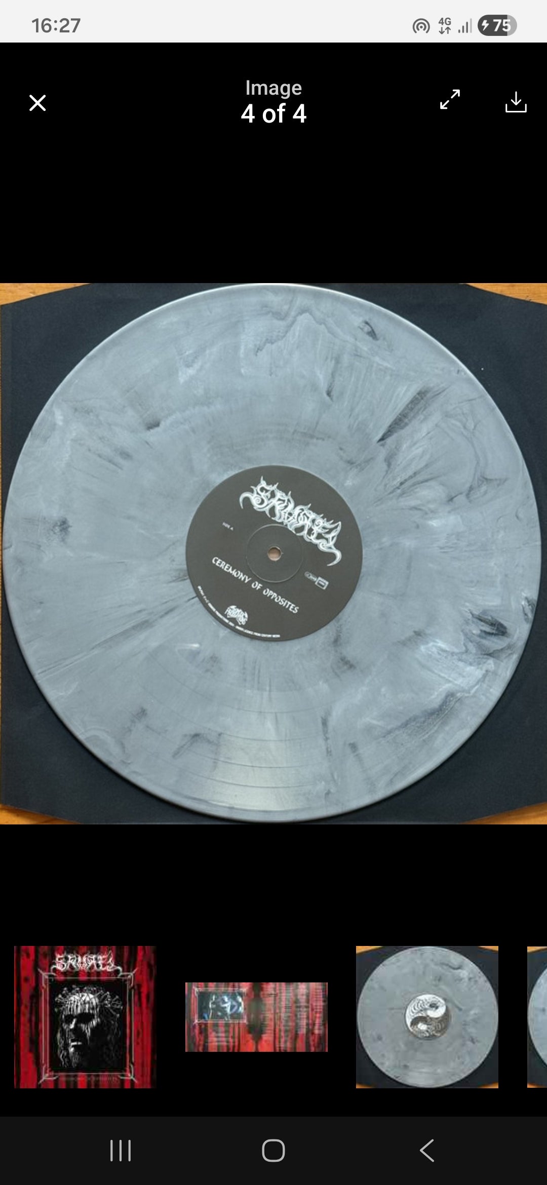 SAMAEL : CEREMONY OF OPPOSITES LTD LP 180G GRAPHITE VINYL