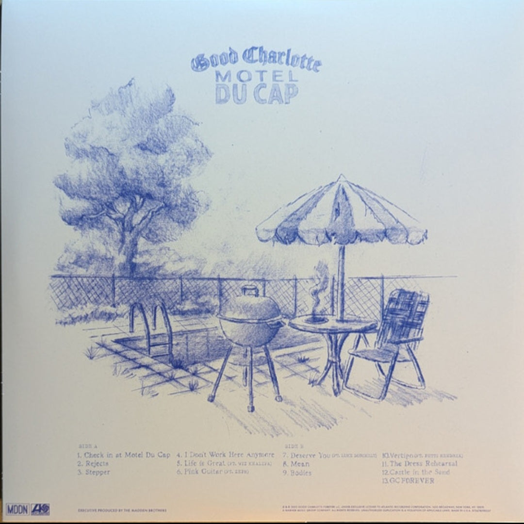 GOOD CHARLOTTE : MOTEL DU CAP LTD LP 180G BLUE VINYL
