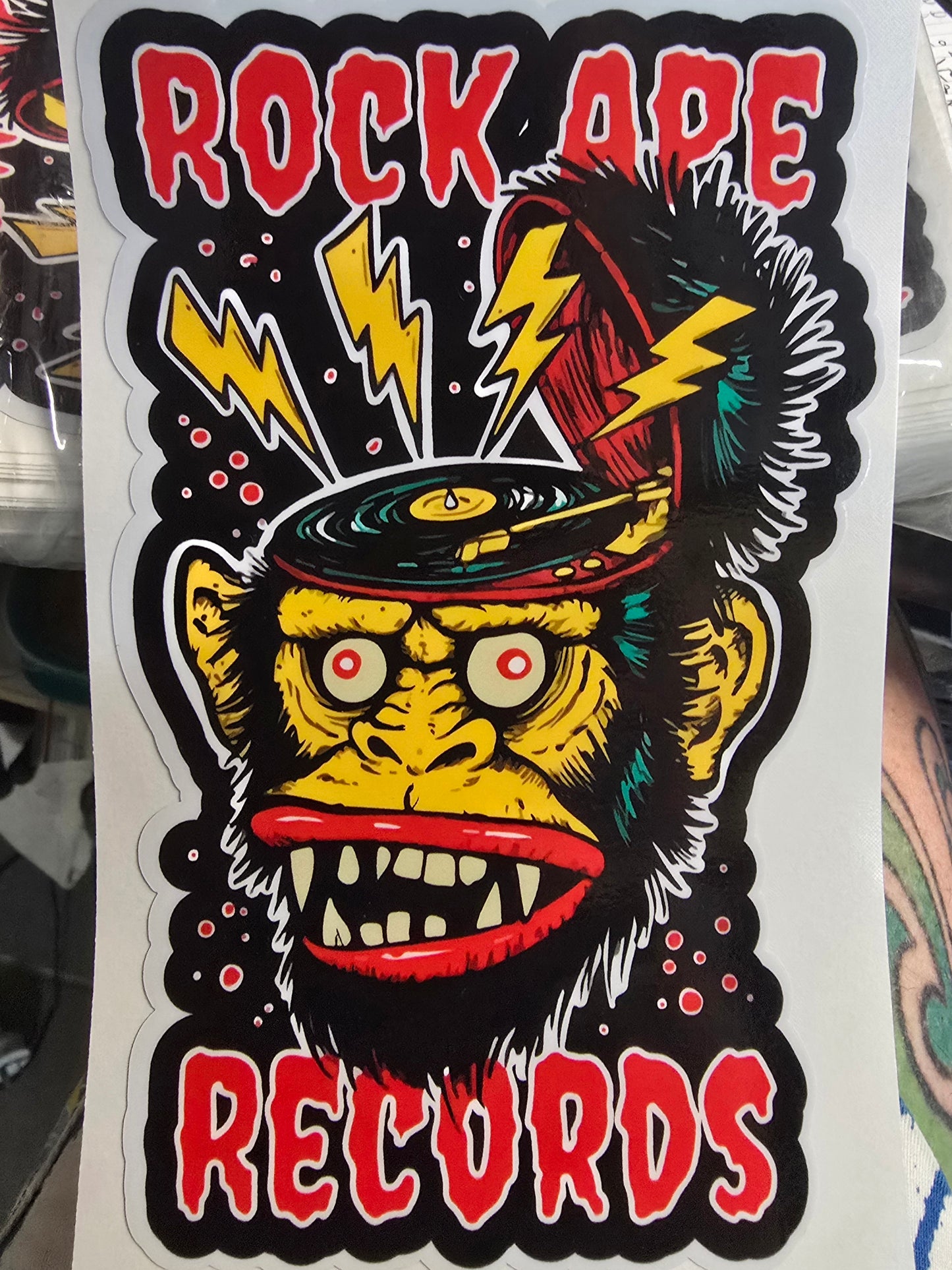 1 X VINYL STICKER 15CM X 9CM FLIP TOP