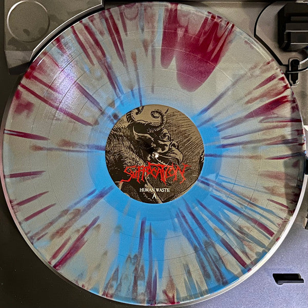 SUFFOCATION : HUMAN WASTE LTD LP 180G RED TAN BLUE SPLATTER VINYL