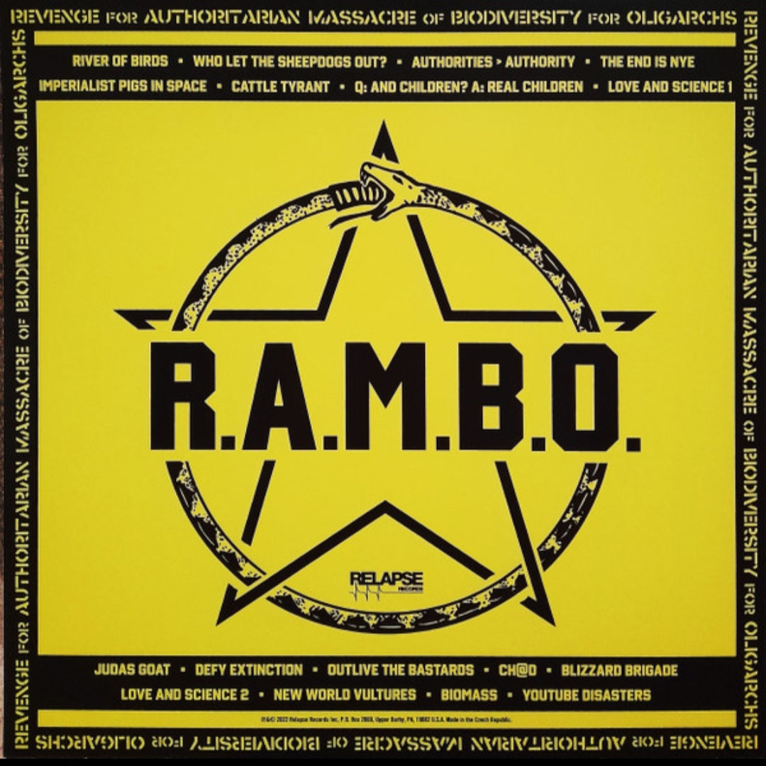 RAMBO : DEFY EXTINCTION LTD LP 180G NEON YELLOW VINYL