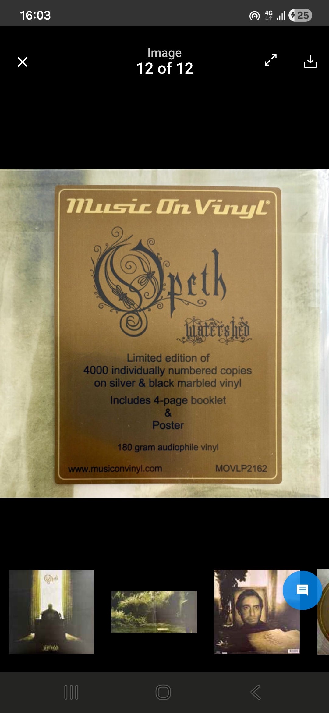 OPETH : WATERSHED LTD NUM 2LP 180G SILVER BLACK MARBLED VINYL