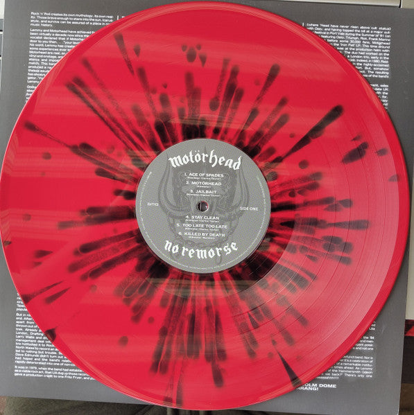 MOTORHEAD : NO REMORSE LTD 2LP 180G RED BLACK SPLATTER VINYL