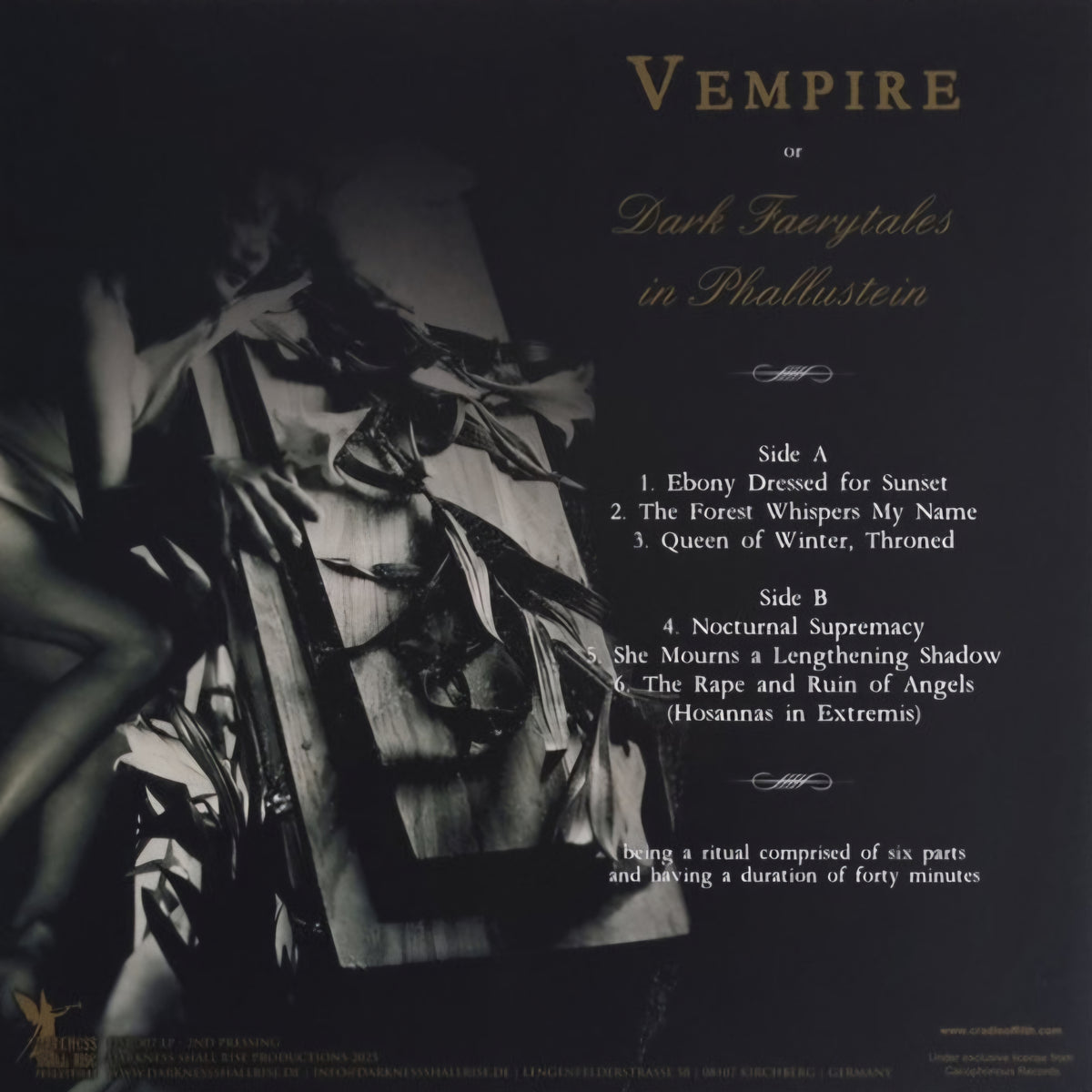CRADLE OF FILTH : VEMPIRE LTD LP 180G