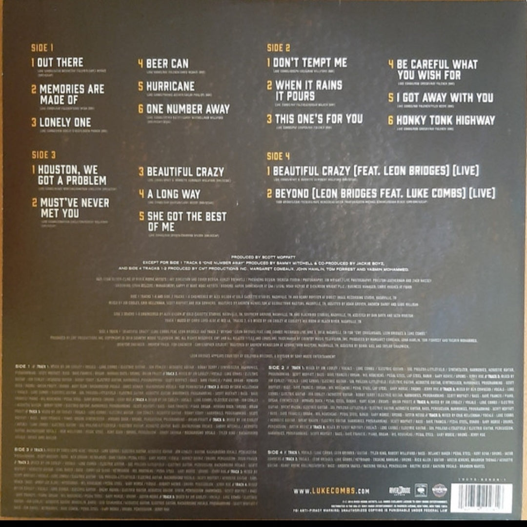 LUKE COMBS : THIS ONES FOR YOU TOO 2LP 180G