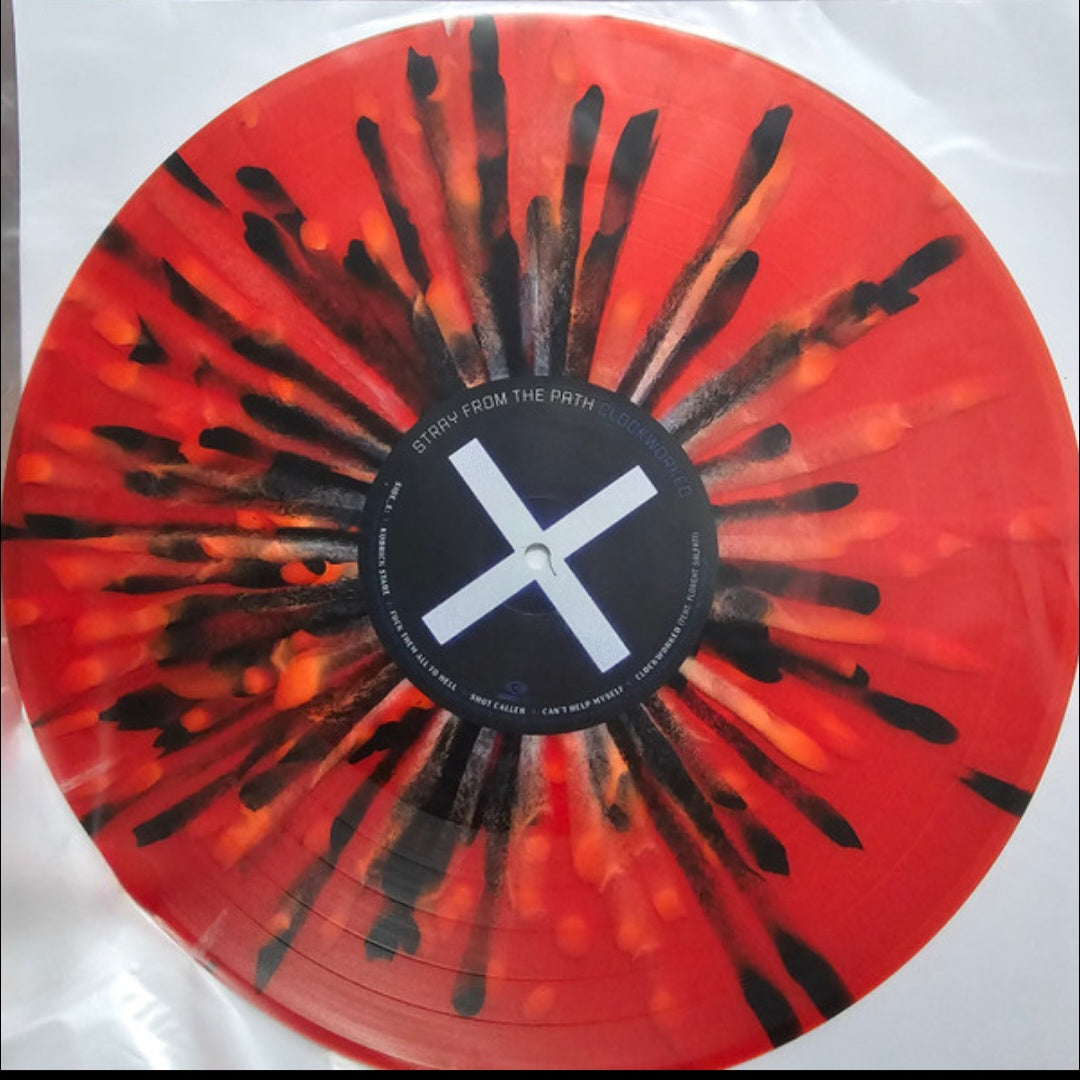 STRAY FROM THE PATH : CLOCKWORKED LTD LP 180G RED BLACK WHITE SPLATTER VINYL