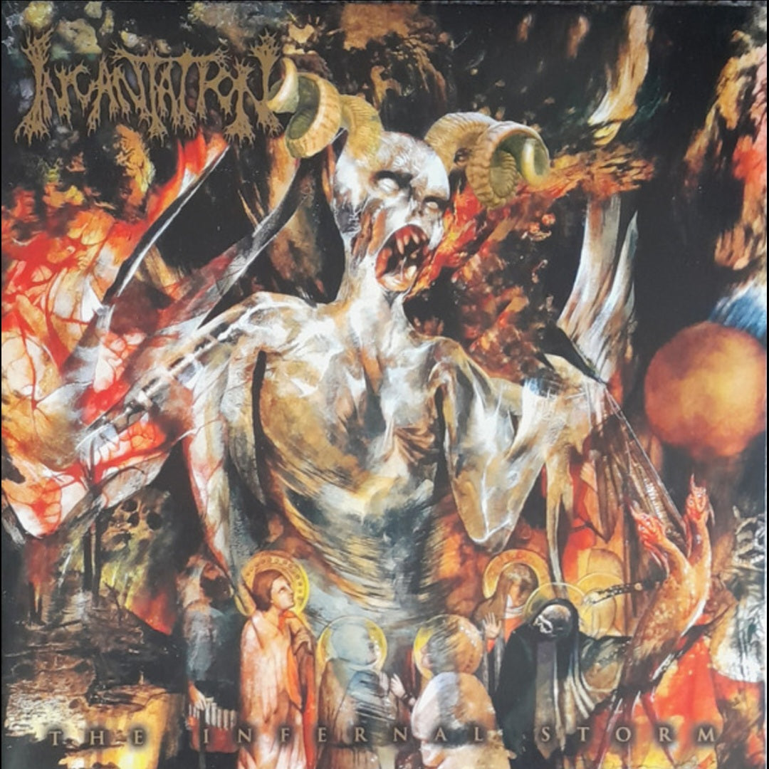 INCANTATION : THE INFERNAL STORM LTD LP 180G GOLD RED SPLATTER VINYL