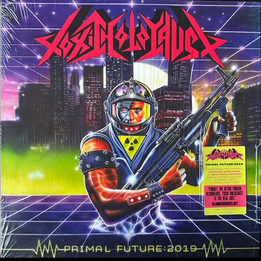 TOXIC HOLOCAUST : PRIMAL FUTURE : 2019 LTD LP 180G PINK GREEN SPLATTER VINYL