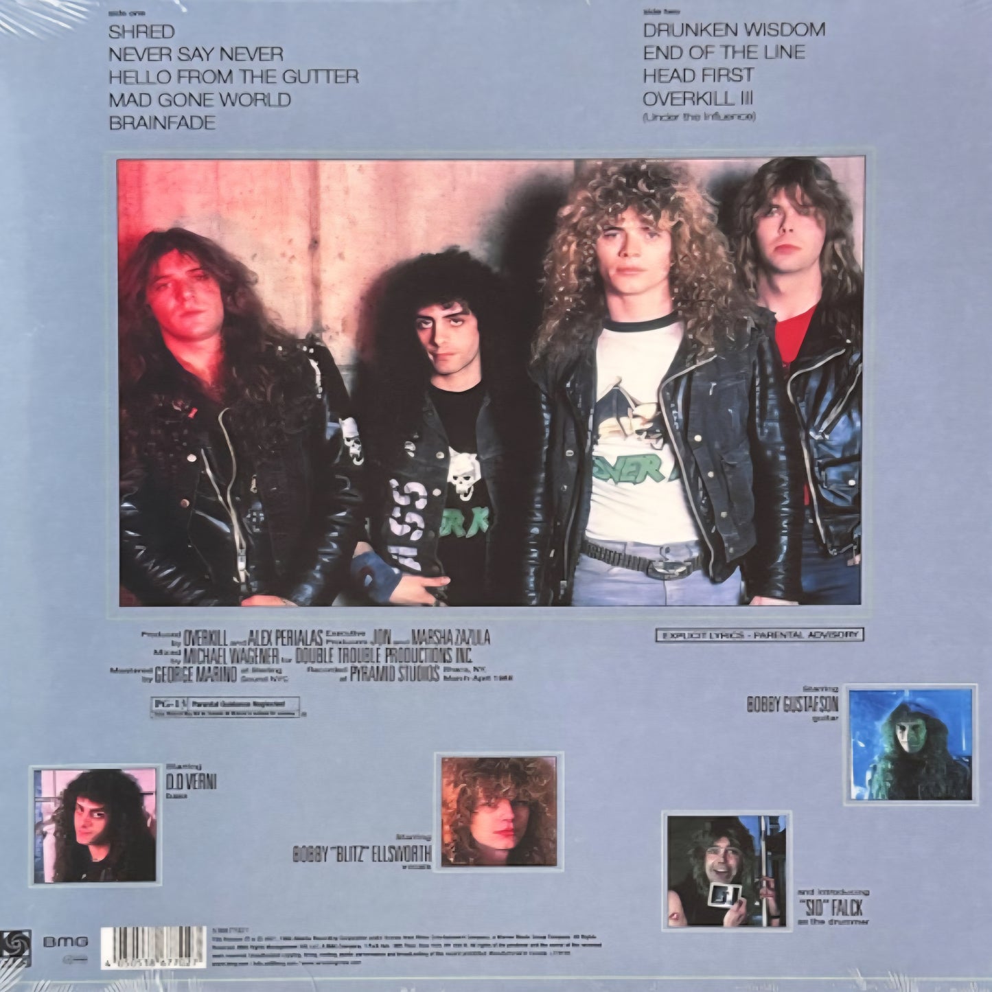 OVERKILL : UNDER THE INFLUENCE LTD LP 180G YELLOW MARBLED VINYL