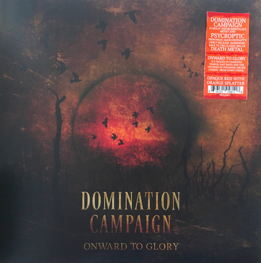 DOMINATION CAMPAIGN : ONWARD TO GLORY LTD LP 180G RED ORANGE SPLATTER VINYL