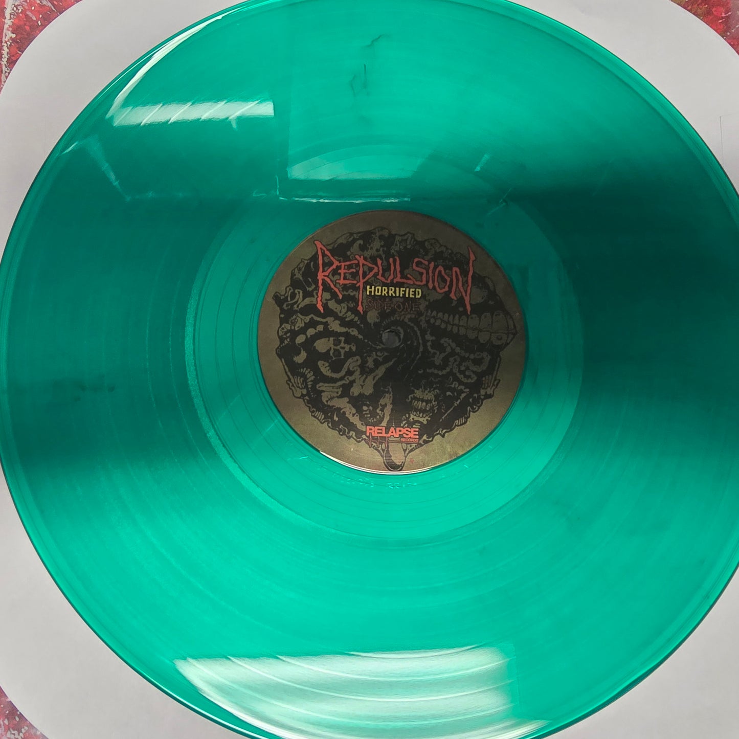 REPULSION : HORRIFIED LTD LP 180G TRANSPARENT GREEN VINYL