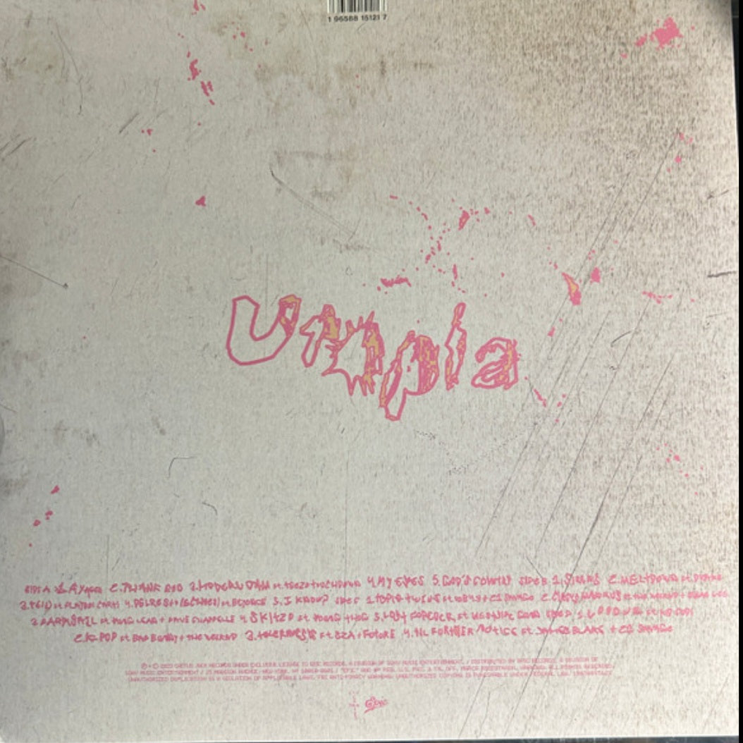TRAVIS SCOTT : UTOPIA LTD 2LP 180G TRANSLUCENT ORANGE VINYL