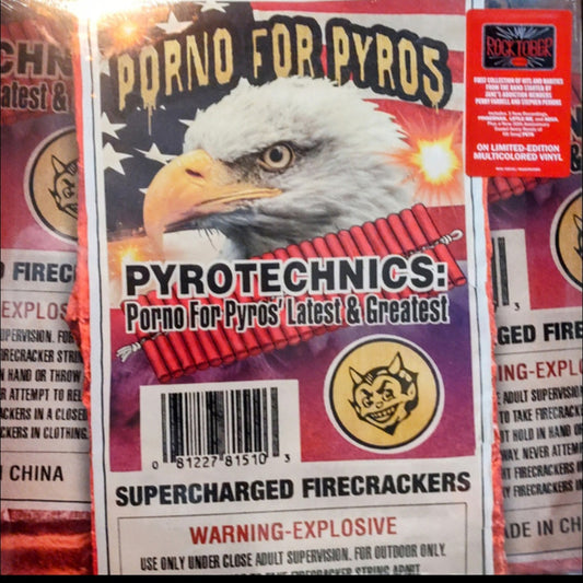PORNO FOR PYROS : PYROTECHNICS LATEST & GREATEST LTD LP 180G MULTI COLOURED VINYL